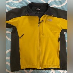 North Face Soft Shell Jacket Yellow/Gray